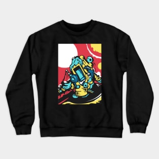 Comic robot Crewneck Sweatshirt